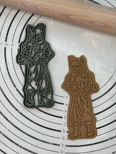Miniatura 3 de El libro de Boba Fett Boba Fett Cortador de galletas y molde de 6 pulgadas producido por 3D Kitchen Art