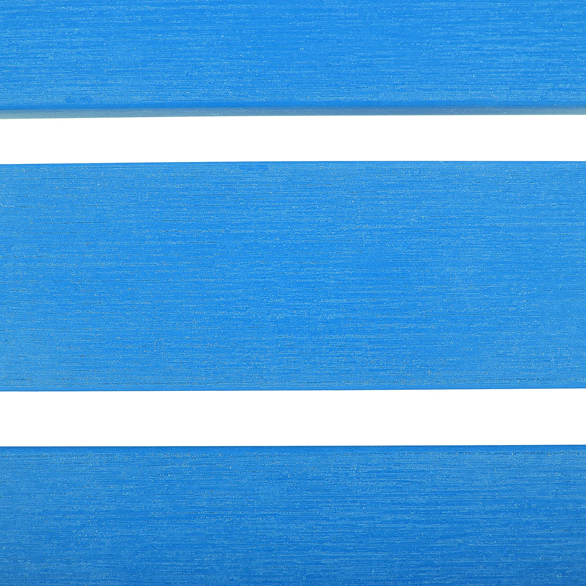 Beliani Reposapiés Azul de Madera plástica Resistente a la Intemperie Estilo Moderno jardín Adirondack