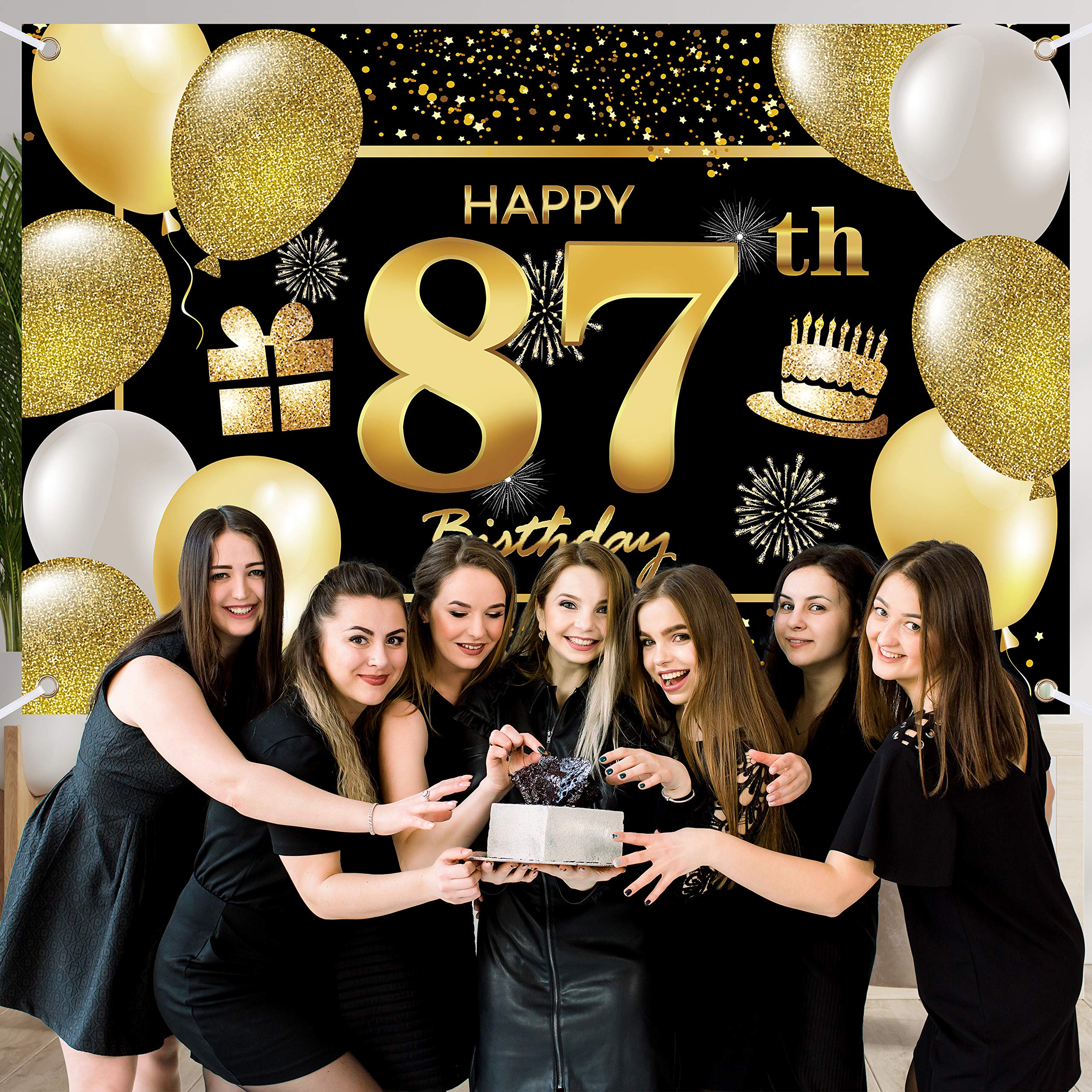 Banner Zum 15. Geburtstag – 115x180 Cm, Schwarz-gold Design Aus Polyester, Leicht & Wiederverwendbar – Perfekt Als Party-Hintergrund Oder Wanddeko