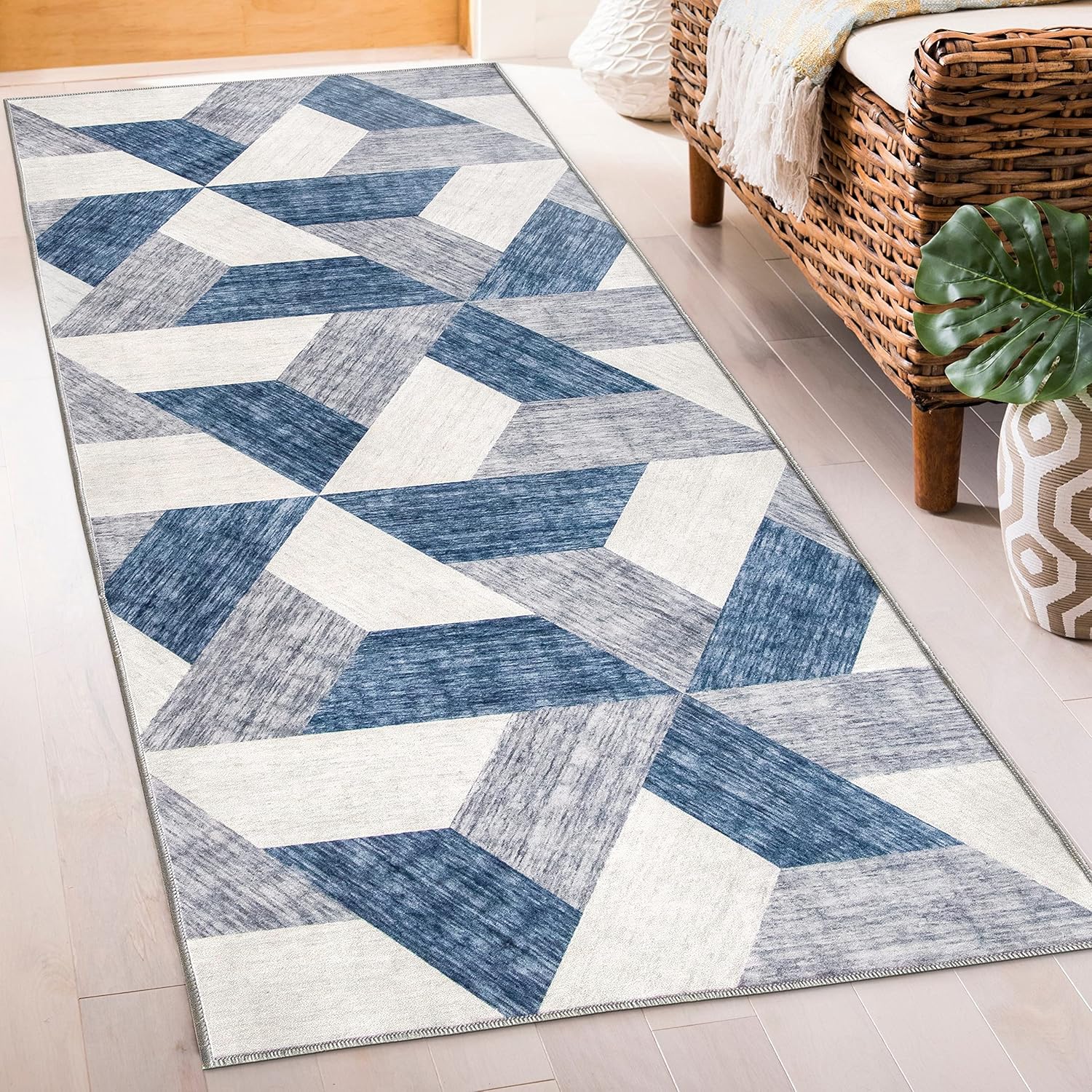 ReaLife Machine Washable Rug Stain Resistant, NonShed