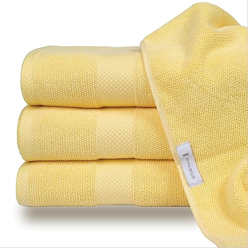 Miniatura 7 de Maura Juego de toallas de baño de alta calidad, 100 % algodón, de 35 x 70 pulgadas, ultra absorbentes, de secado rápido, suaves, para baño, toallas