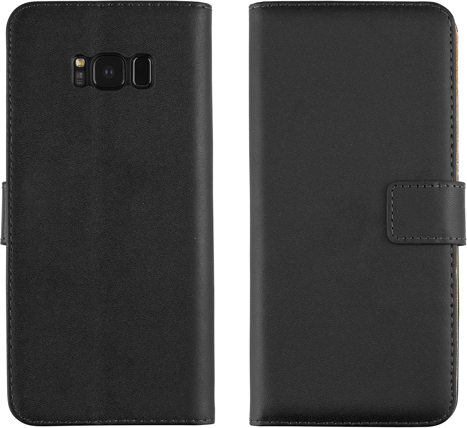 mumbi book-style case for Samsung, Black, Galaxy S8+ - Image 5