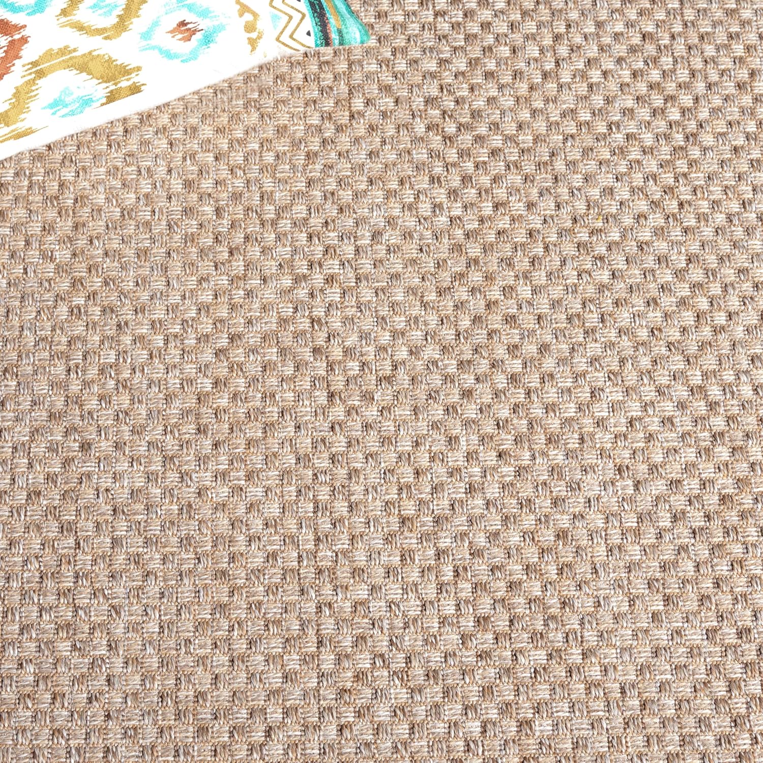 SAFAVIEH Washable Rug Outdoor Sisal All-Weather Collection - 2'2" x 8' Runner, Taupe, Non-Shedding & Easy to Clean, Ideal for Patio, Backyard, Mudroom (SAW640E)