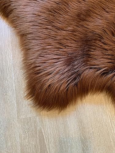 Miniatura 9 de LAMBZY Alfombra de pelo de oveja sintética, hipoalergénica, súper suave, sedosa para sala de estar, habitación de los niños, sofá (doble 2 x 6 pies,