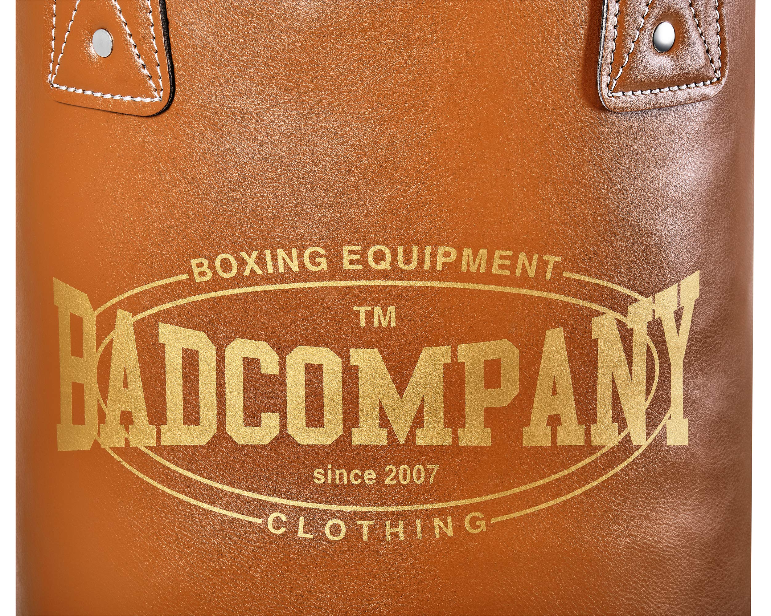 Bad Company Saco de boxeo retro, saco de boxeo sin relleno, incluye cadena de acero Heavy Duty de cuatro sujeciones - 180 x 35 cm