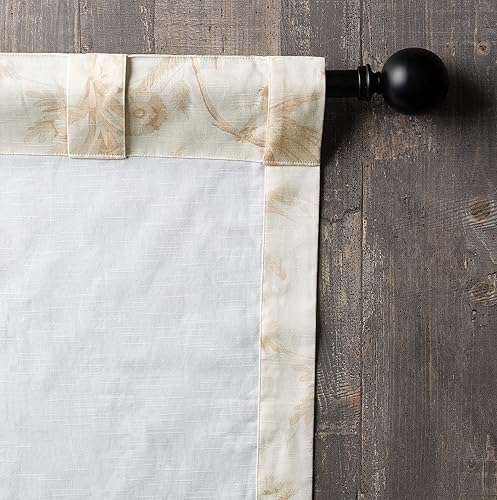 Miniatura 8 de Maison d' Hermine - Cortina 100% algodón, cortina decorativa salvia de 50 x 84 pulgadas, cortinas estéticas para granja, cocina y dormitorio, para