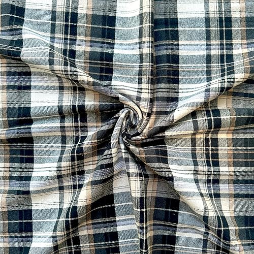 Miniatura 60 de Barcelonetta Tela de franela de algodón 100% algodón 60 pulgadas de ancho acolchado, manta, costura, pijama, camisa Tela