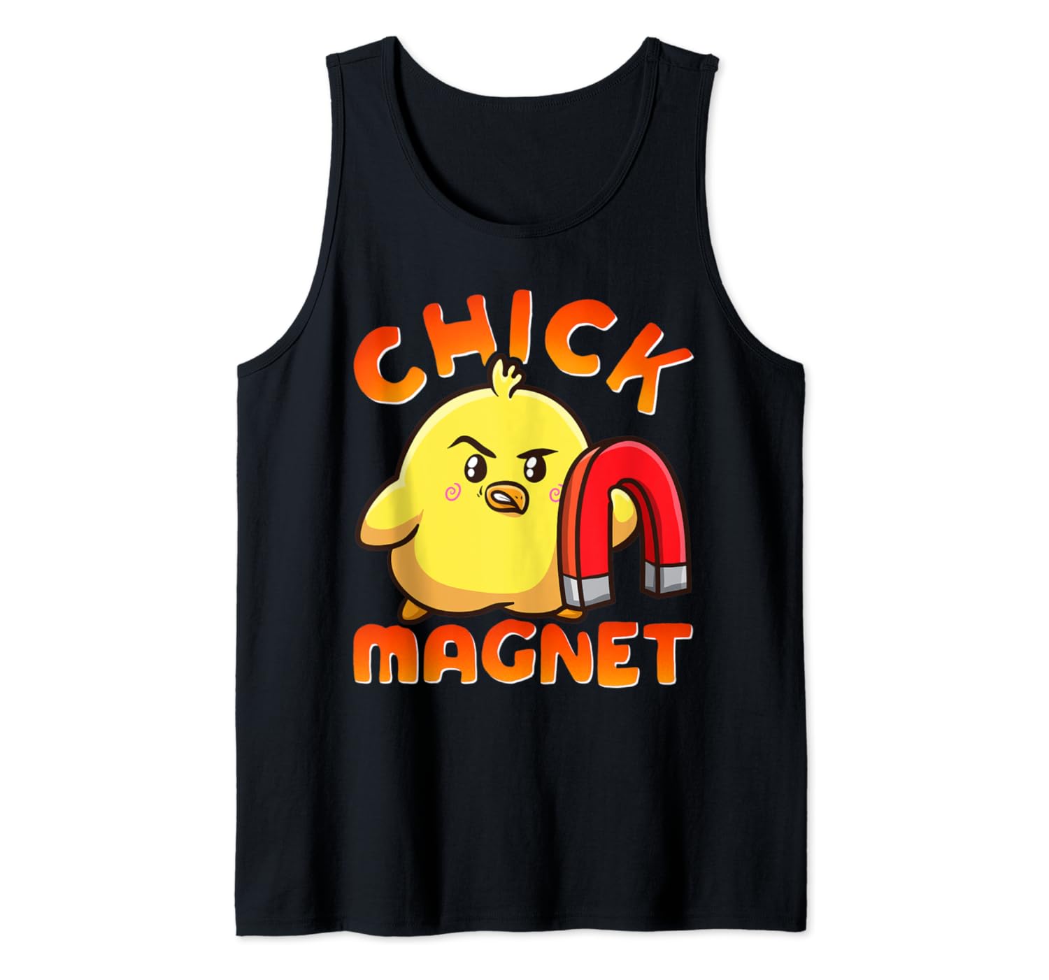 Chick Magnet Funny Halloween Costume Magnetic Little Chicken Tank Top