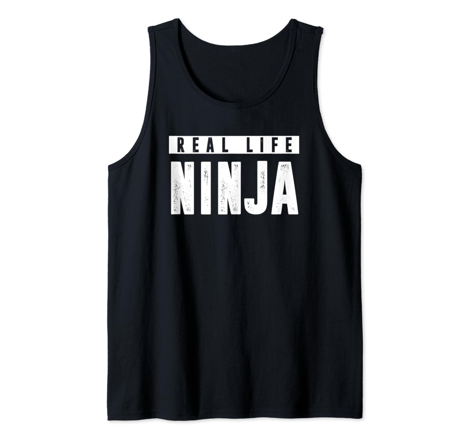 Funny Distressed Warrior in Training Top | Real Life Ninja Tank Top