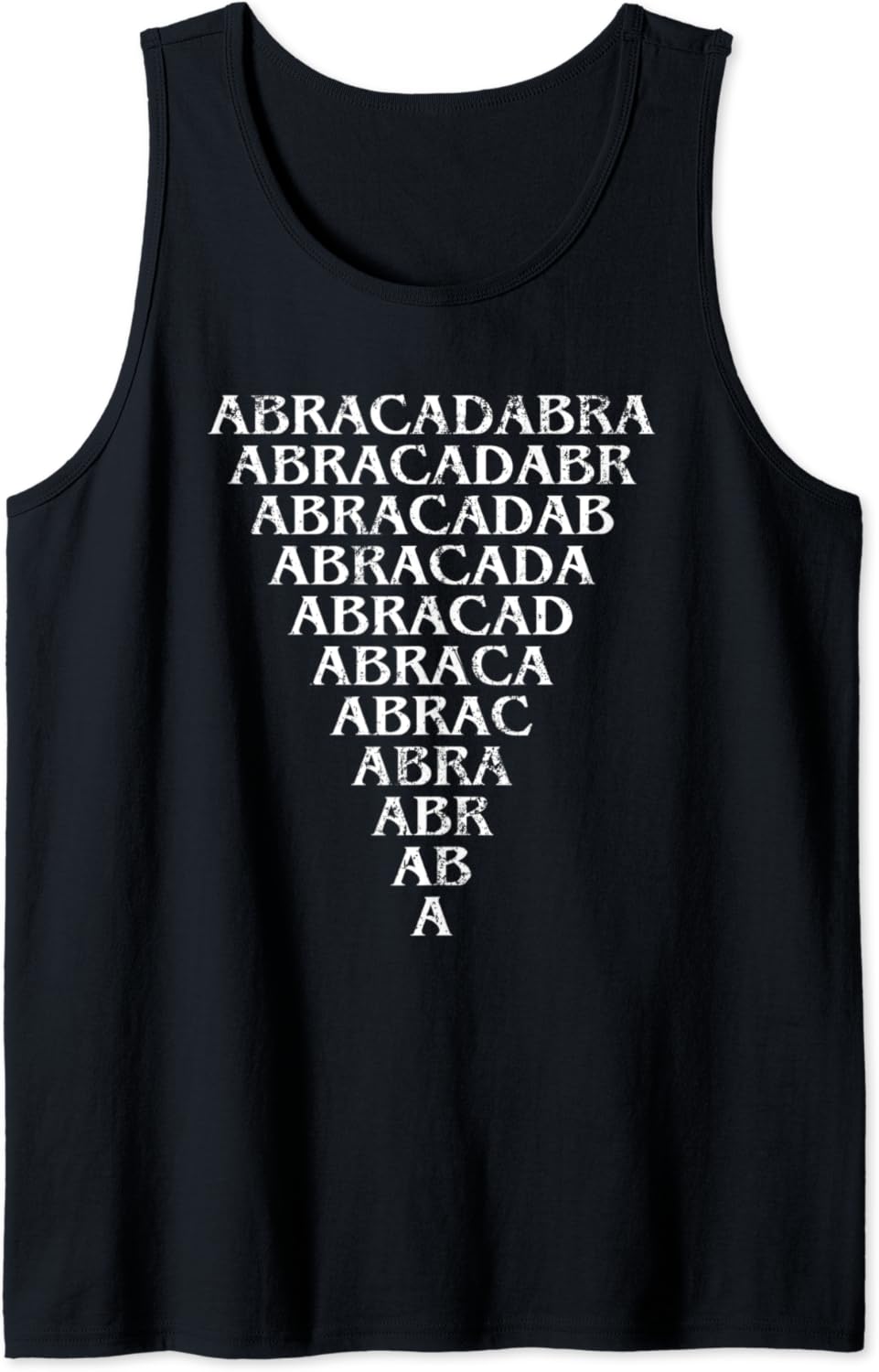 Abracadabra Triangle Amulet | Magic Abracadabrangle | Occult Tank Top