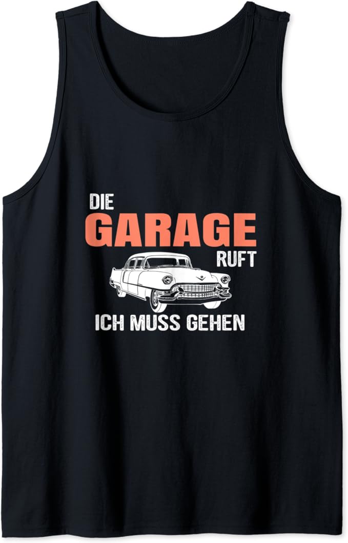 Die Garage ruft ich muss gehen Spruch Drift Mechanikerin Tank Top