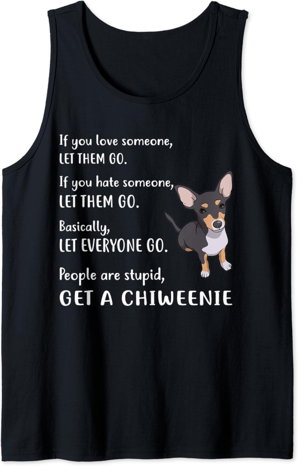 Chiweenie Shirt, Funny Get A Chiweenie Puppy Dog Tank Top