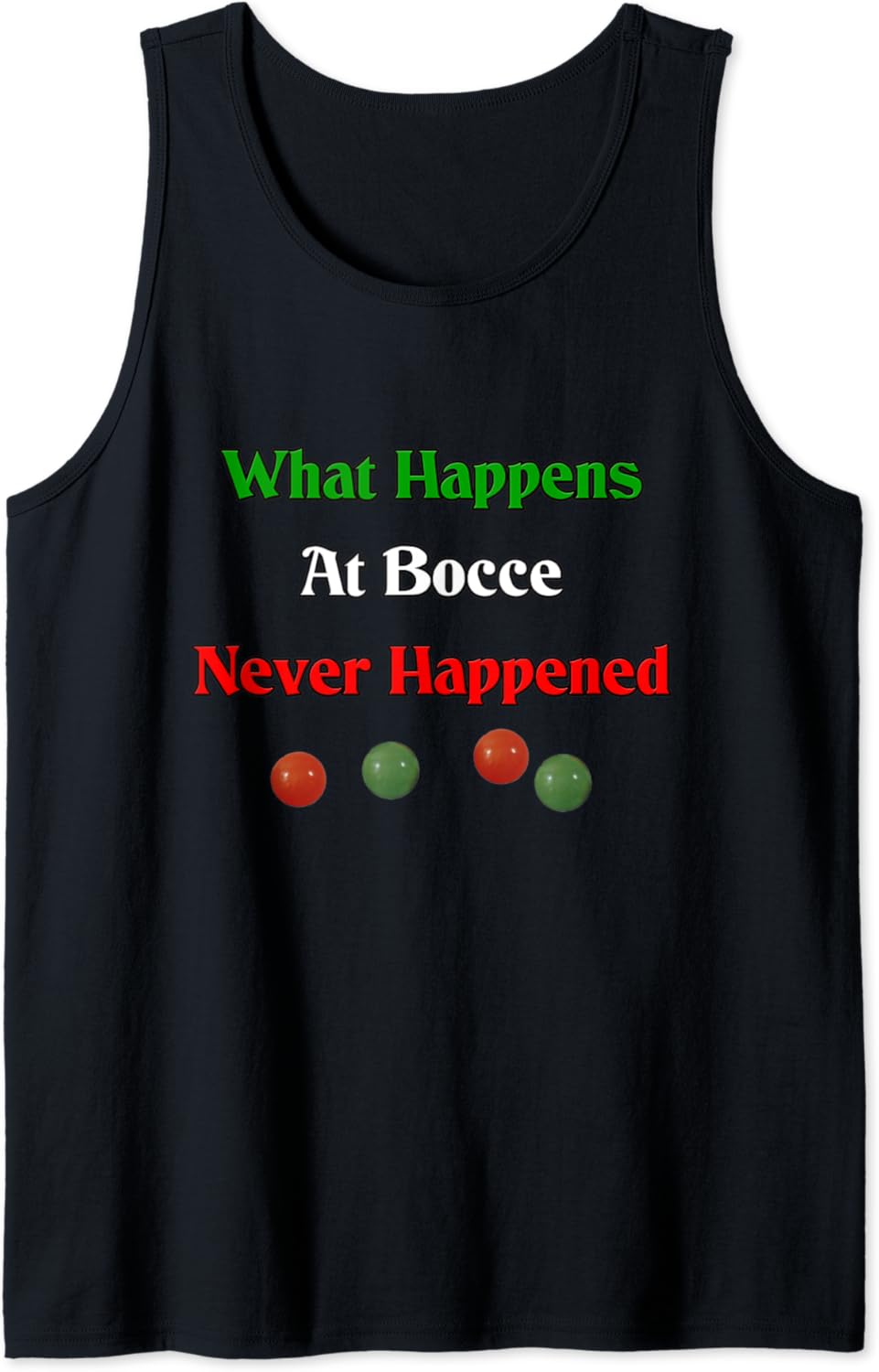 Italian Bocce Tank Top Clothing, Shoes &amp; Jewelry