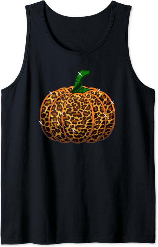 Halloween Pumpkin Wild Leopard Pattern Fall Magical Funny