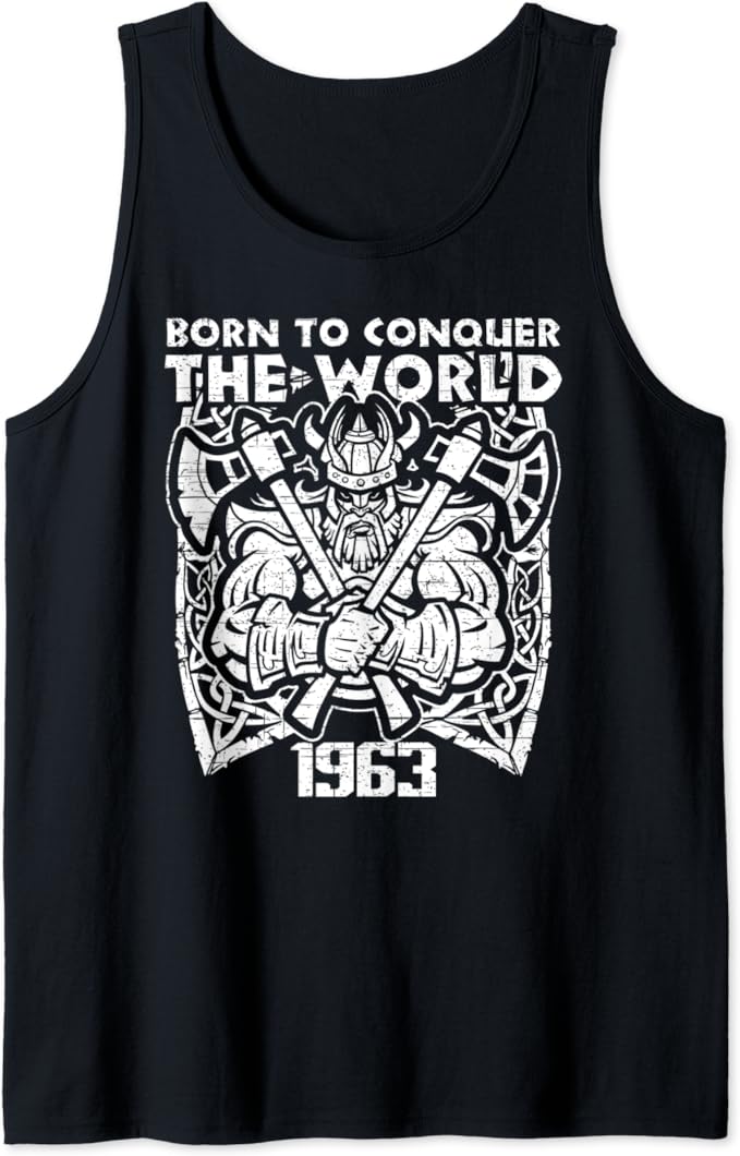 Mens Born To Conquer The World 1963 Viking