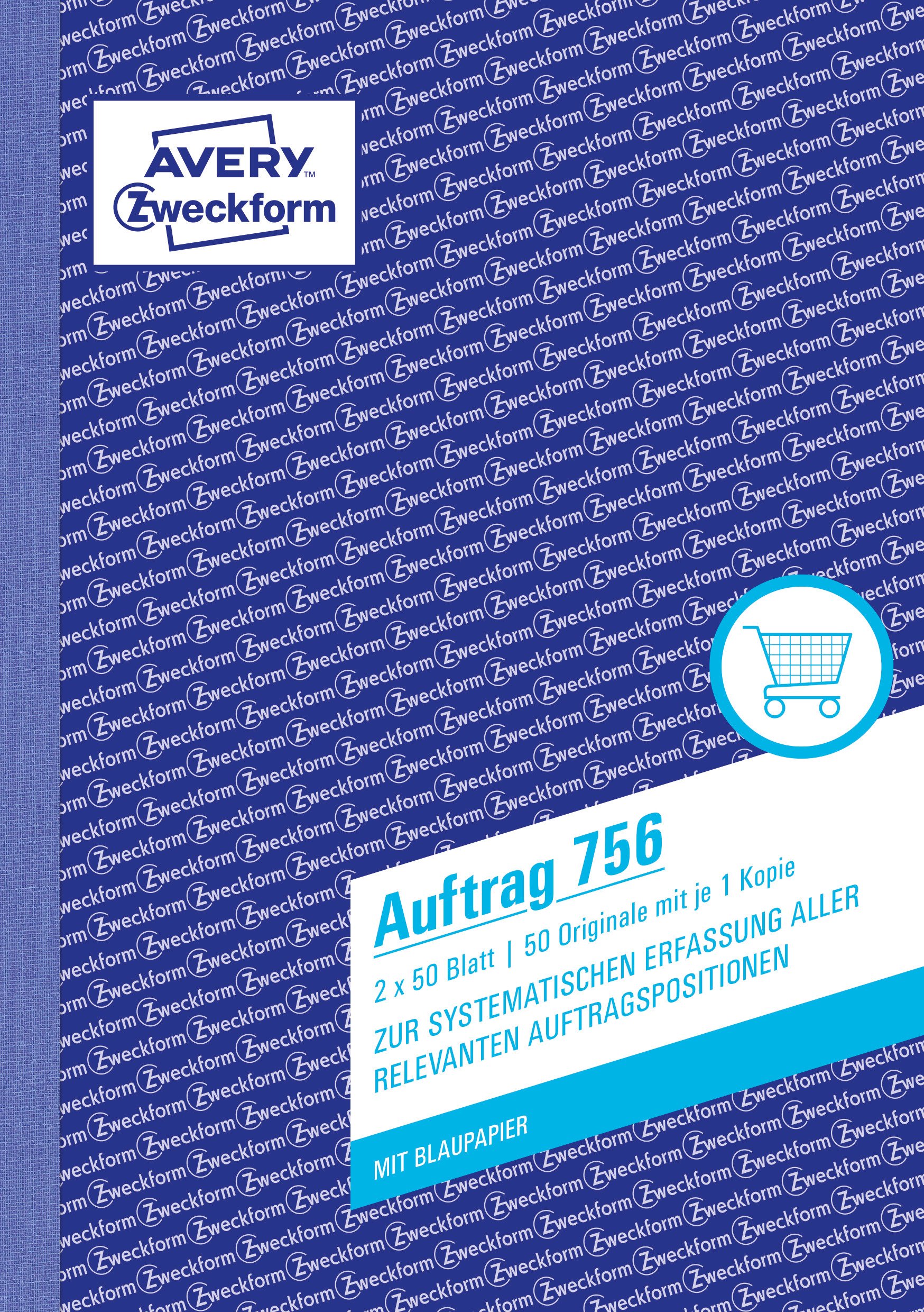 Avery Zweckform 756 Application, DIN A5, selbstdurchschreibend, 2 x 50 Sheets, White