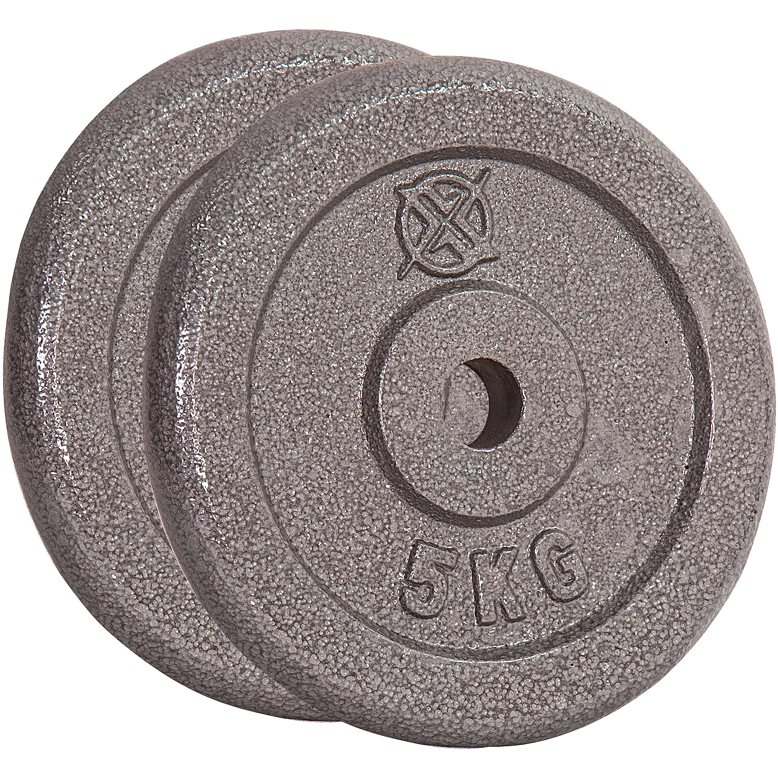 RIP X Pair of Standard 1" Weight Plates in Cast Iron - 5kg — image 1