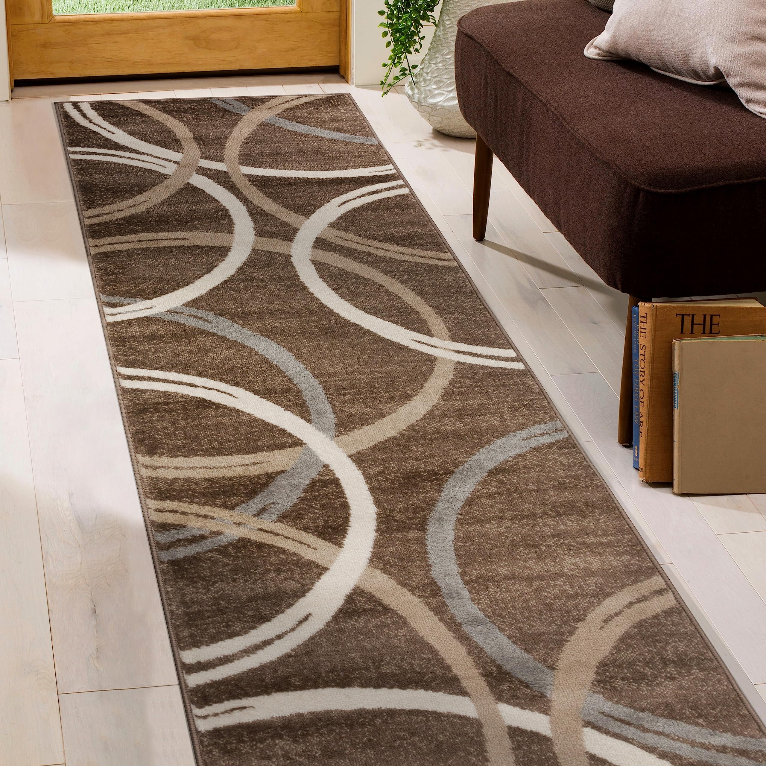 アギュー argue Amazon.com: Rugshop Modern Wavy Circles Design Runner Rug