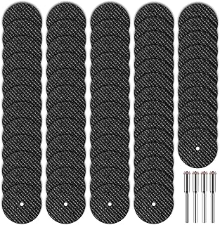 60pcs Rotary Tool Cut Off Wheels 1-1/4'' Fiberglass Reinforced Cutting Wheel Discs with 4Pcs Mandrels Rotary Tool Accessories for Cutting Metal, Wood, Stone