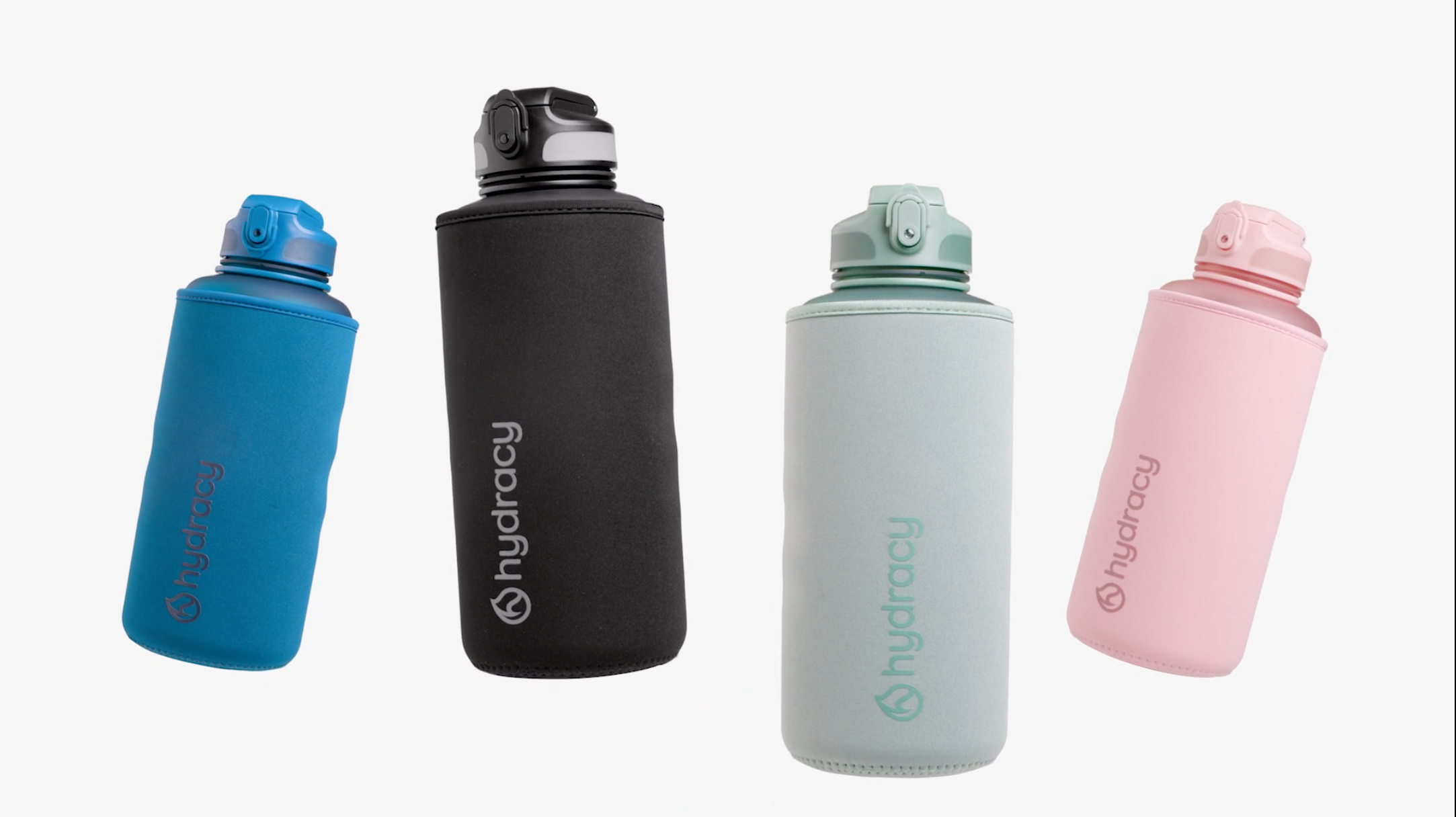 Vince+ Titan-Wasserflasche Mit Zeitmarkierung – 907,2 G, BPA-frei, Auslaufsicher, 2 Deckel (Schnellfluss & Strohhalm), Blau