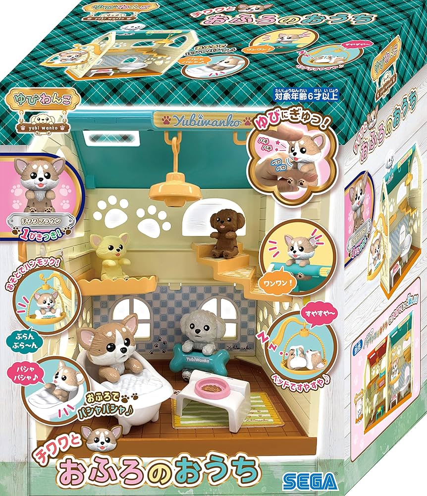 ころわん　ちょろわん　マスコット　2匹セット Amazon.co.jp: セガトイズ ゆびわんこ チワワとおふろのおうち