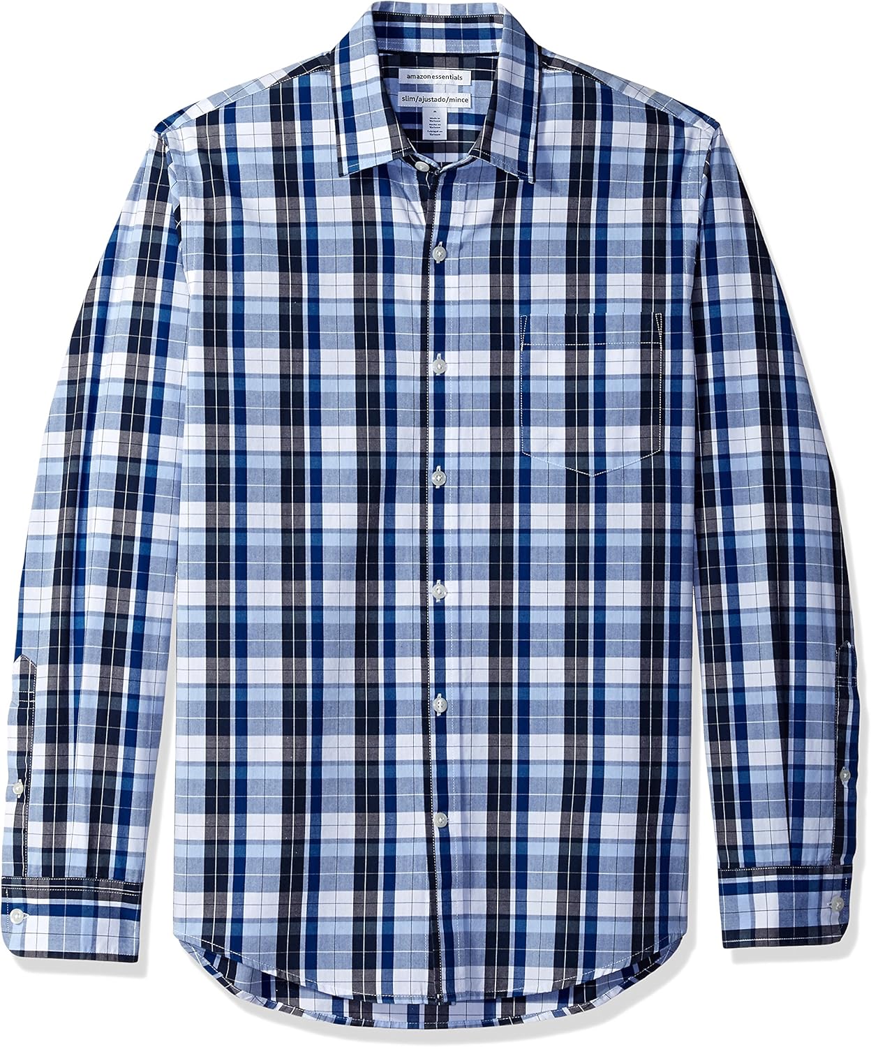 Blue Charcoal Plaid