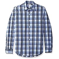 Amazon Essentials Camicia in Popeline a Maniche Lunghe Slim Uomo