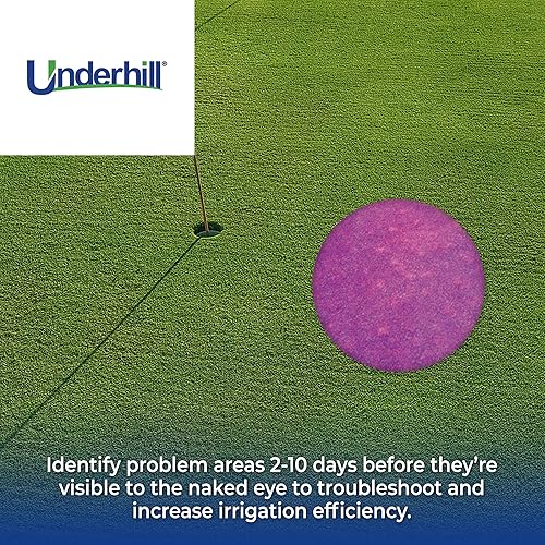 Miniatura 4 de Underhill TurfSpy - Gafas moradas, marco deportivo con estuche, detección temprana para el cuidado del césped, suministros de sistema de riego de
