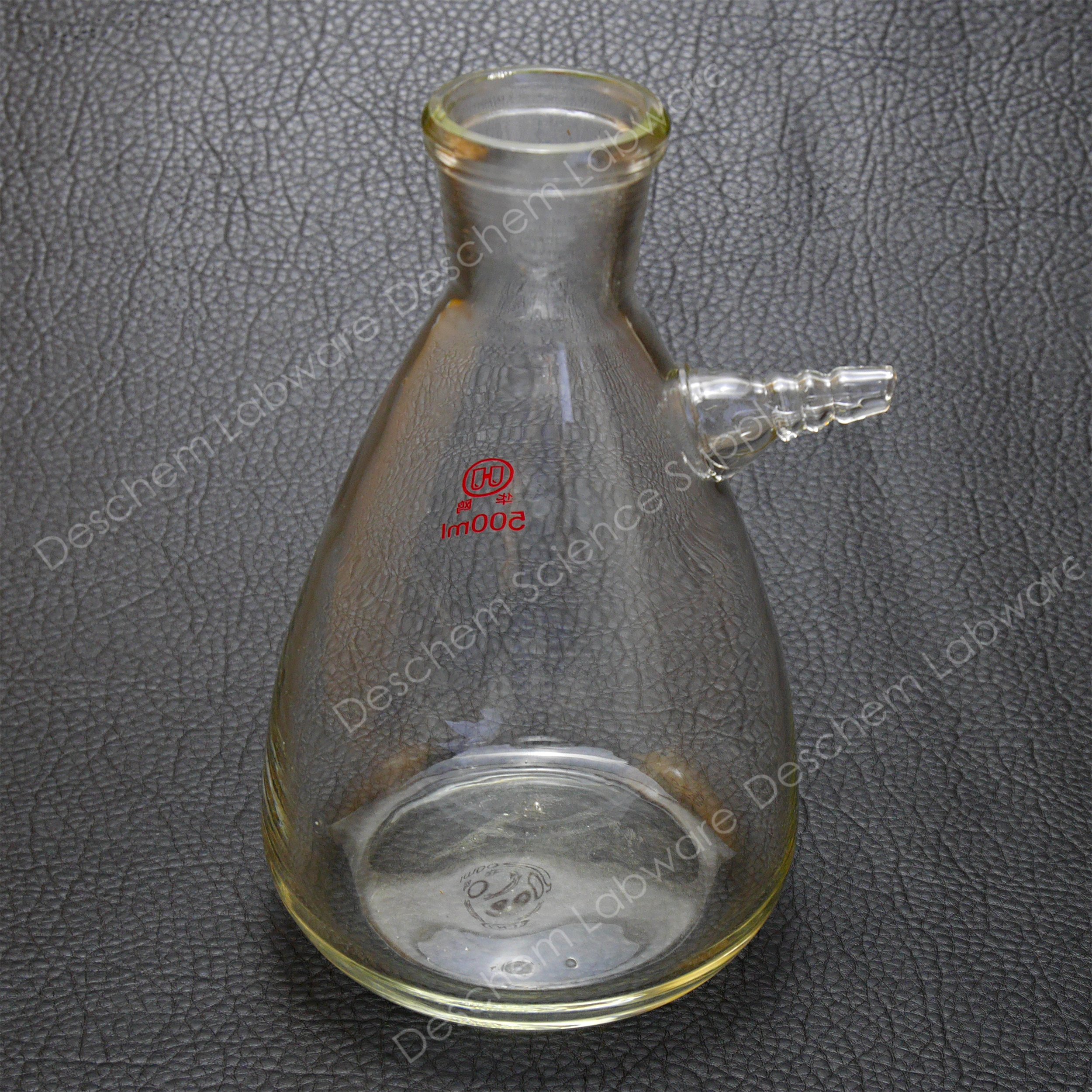 Amazon | Deschem 500ml ガラス濾過瓶 吸引ろ過びん ノズル変換