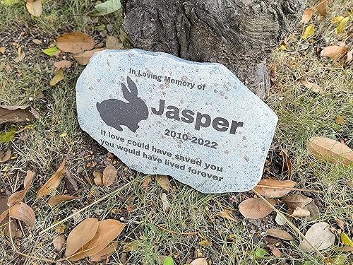 Miniatura 11 de Zatanmulo Piedra conmemorativa personalizada para mascotas, piedra conmemorativa de jardín personalizada, lápida de perro, lápida de gato, placa