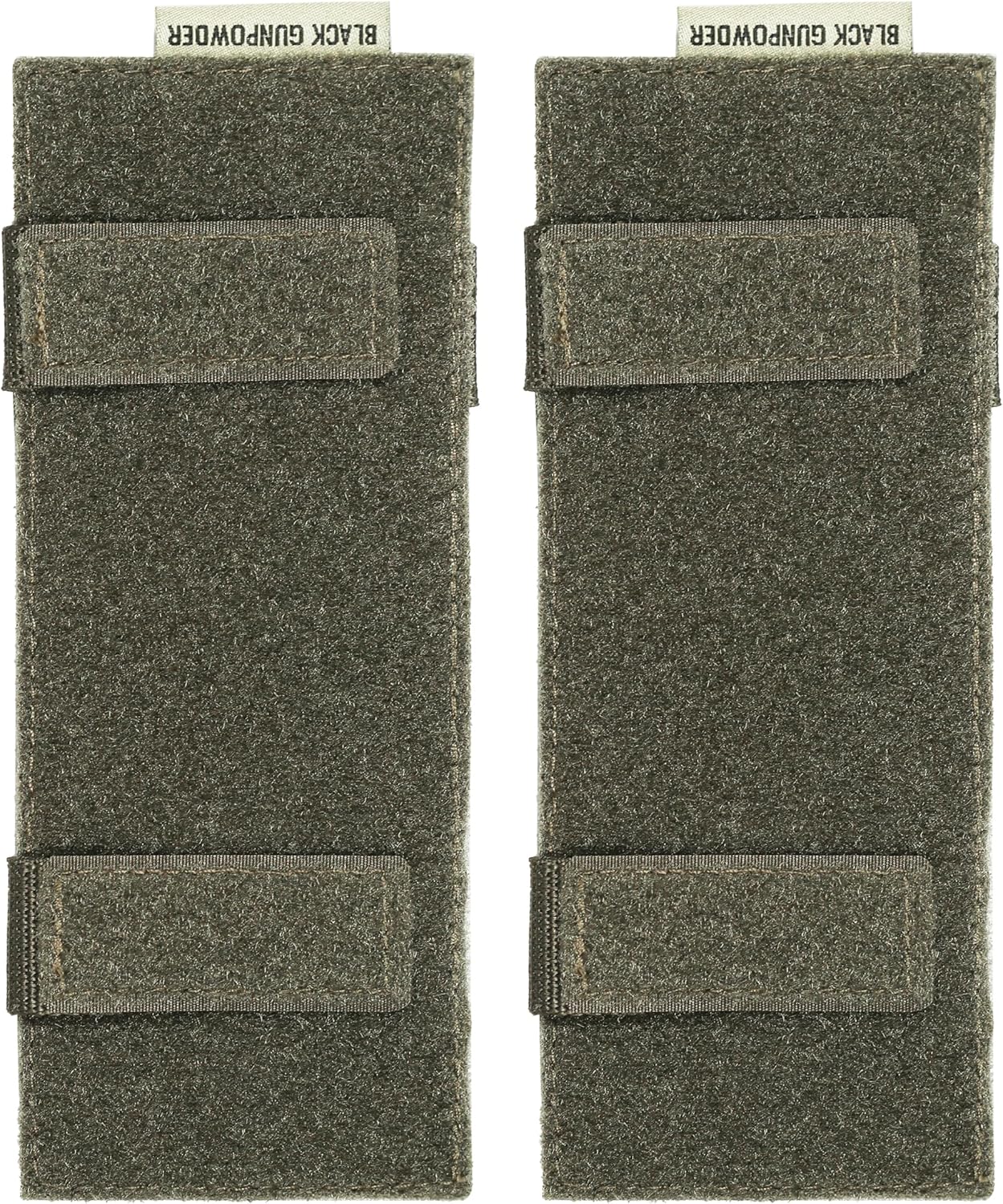 ブラック 火薬 タクティカル 士気 ワッペン ディスプレイ ボード 偶数 ギア アタッチメント (7.5 x 3インチ、2 ピース)