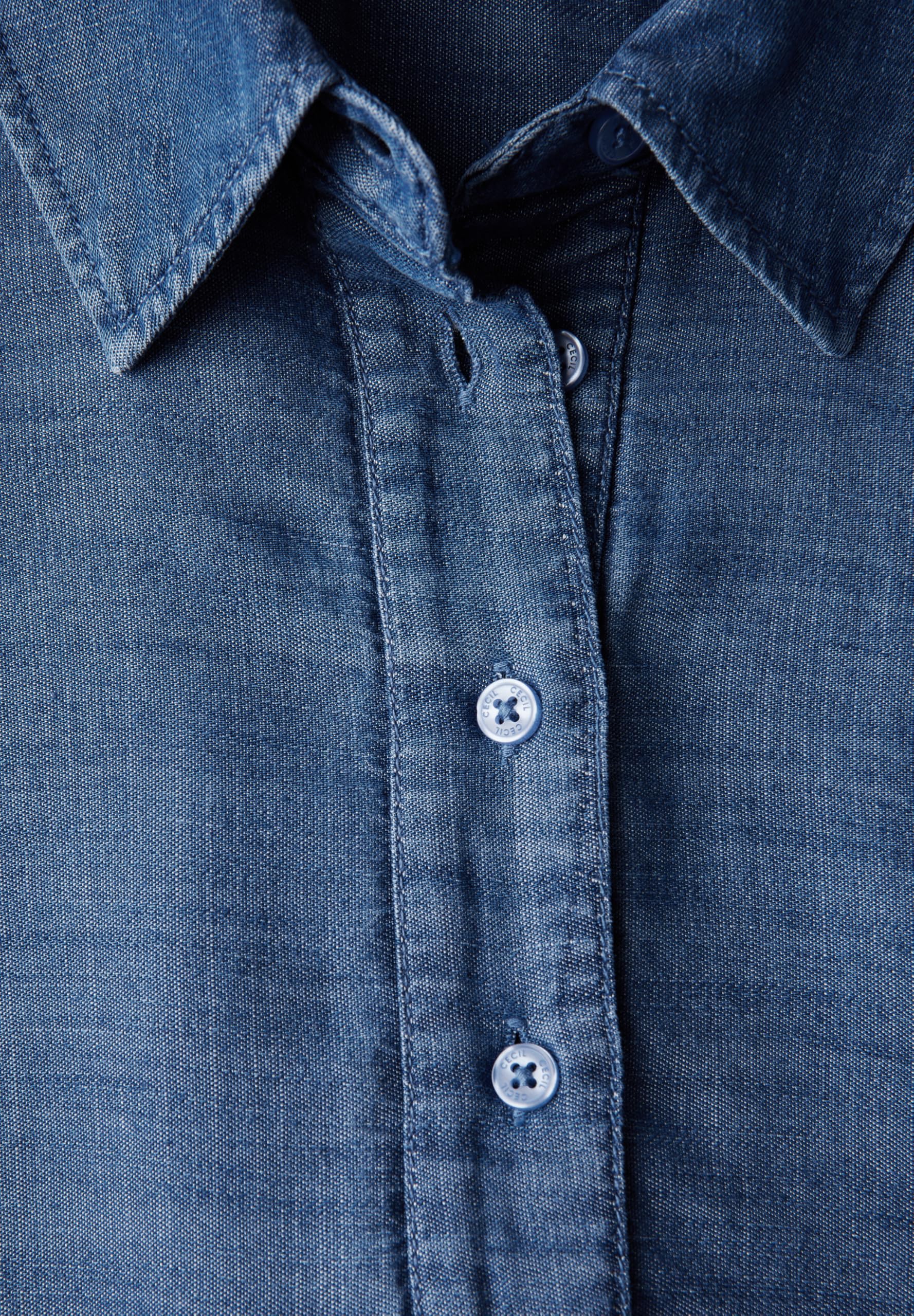Cecil Sukienka damska, Mid Blue Wash, XL