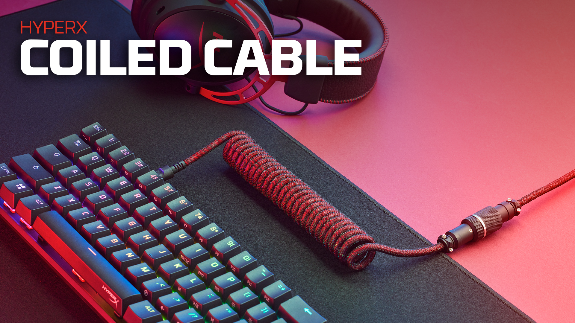 Amazon.com: HyperX Coiled Cable - Durable Coiled Cable, Stylish