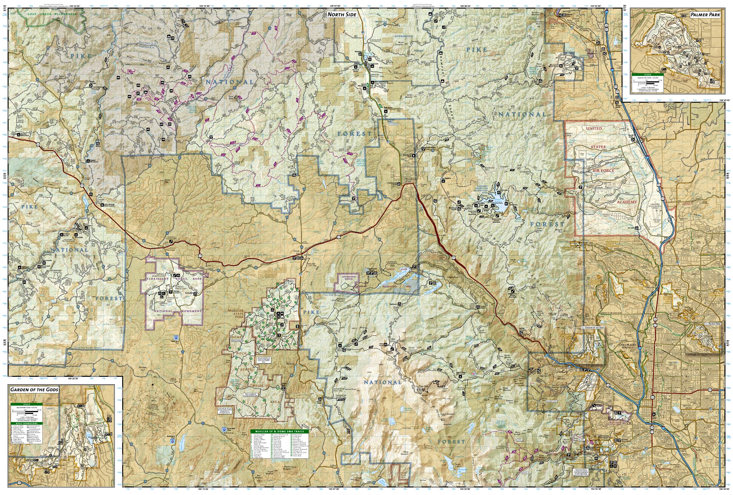 Pikes Peak, Canon City Map (National Geographic Trails Illustrated Map, 137) - Image 5