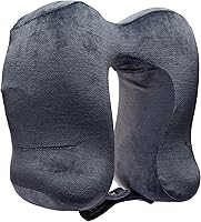 Vista 2 de Lewis N. Clark Almohada cervical de viaje Hexform de espuma viscoelástica contorneada para dolor de hombros y cuello, avión, campamento, niños