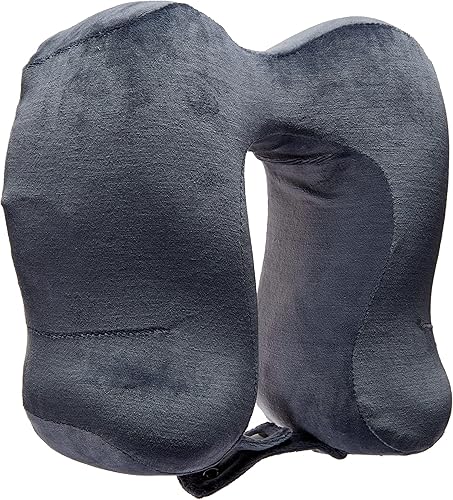 Miniatura 2 de Lewis N. Clark Almohada cervical de viaje Hexform de espuma viscoelástica contorneada para dolor de hombros y cuello, avión, campamento, niños y