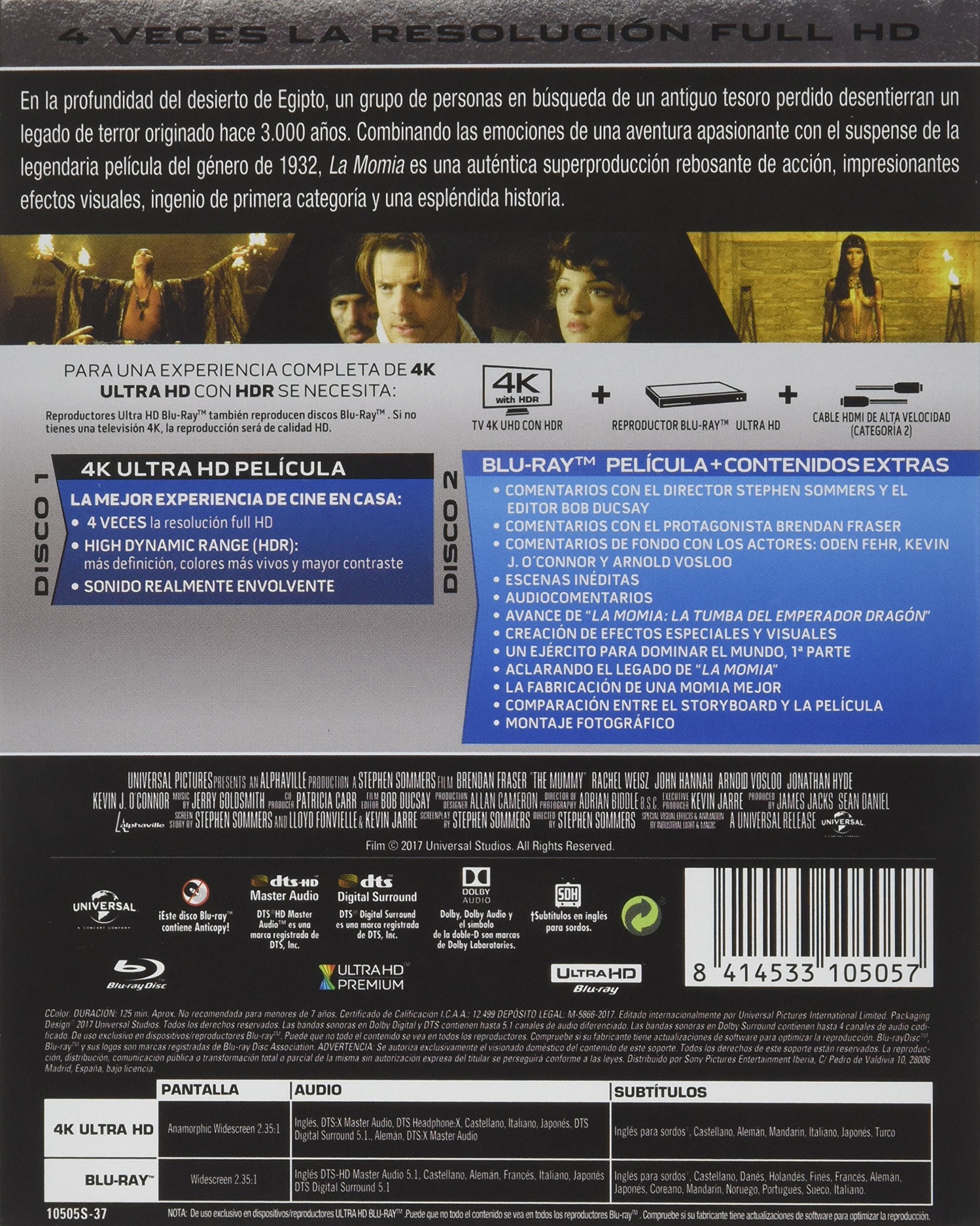 La Momia 1 (4K Ultra-HD + BD) [Blu-ray]