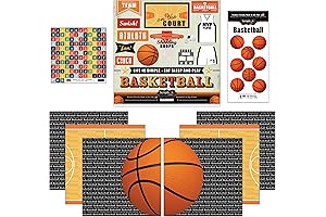 Scrapbook Customs Go Big Basketball Stickers and Paper Set