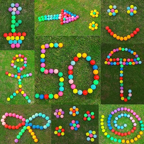 Miniatura 9 de Pelotas de ping pong, paquete de 50100 pelotas de ping pong de colores a granel de 0.08 onzas (1.575 in), pelotas de tenis de mesa de