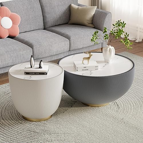 Miniatura 101 de Mesa de centro rústica marrón para sala de estar, mesas centrales rectangulares, moderna y elegante mesa de cóctel de madera para oficina en casa -