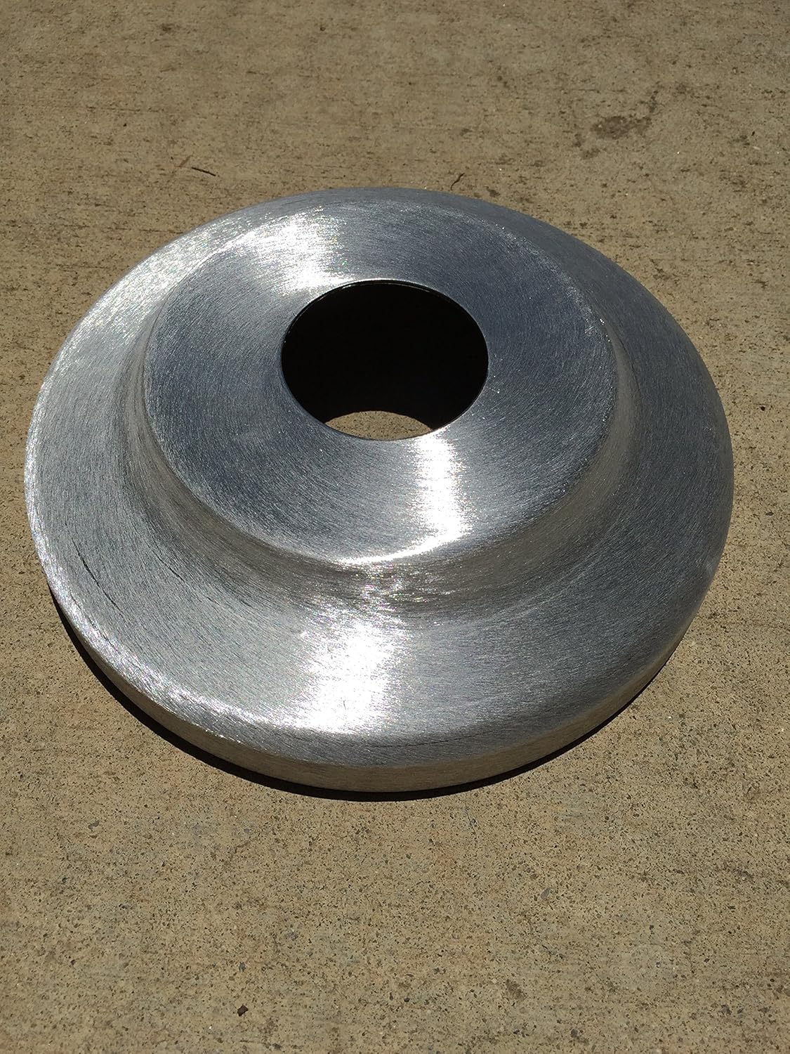 2 Inch Satin Standard Profile Aluminum Flash Collar with .060" Wall Thickness for Flag Pole