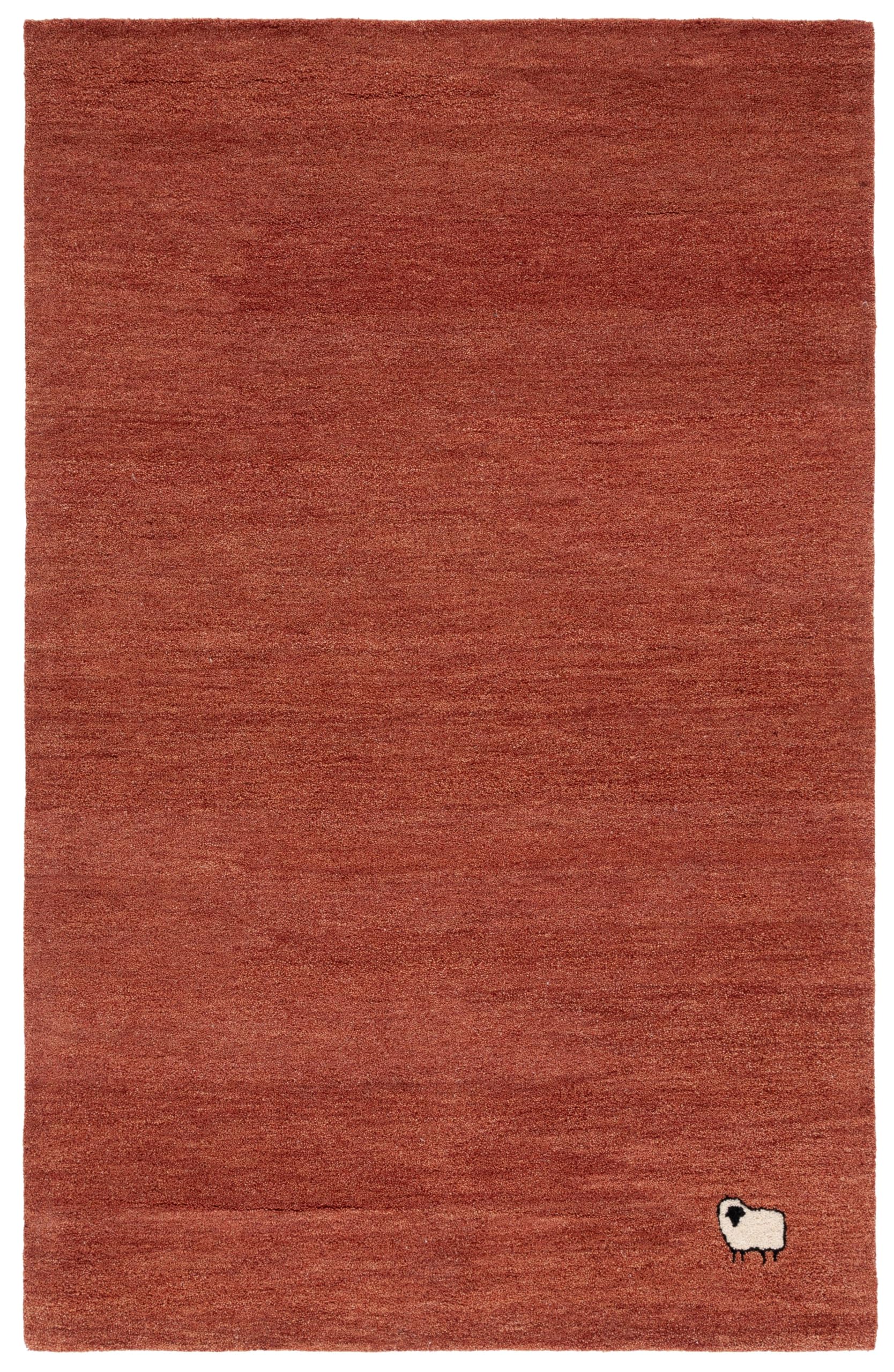 SAFAVIEH Himalaya Collection Area Rug - 5' x 8', Rust, Handmade Wool, Ideal for The Living Room, Bedroom, Dining Room (HIM451P-5)