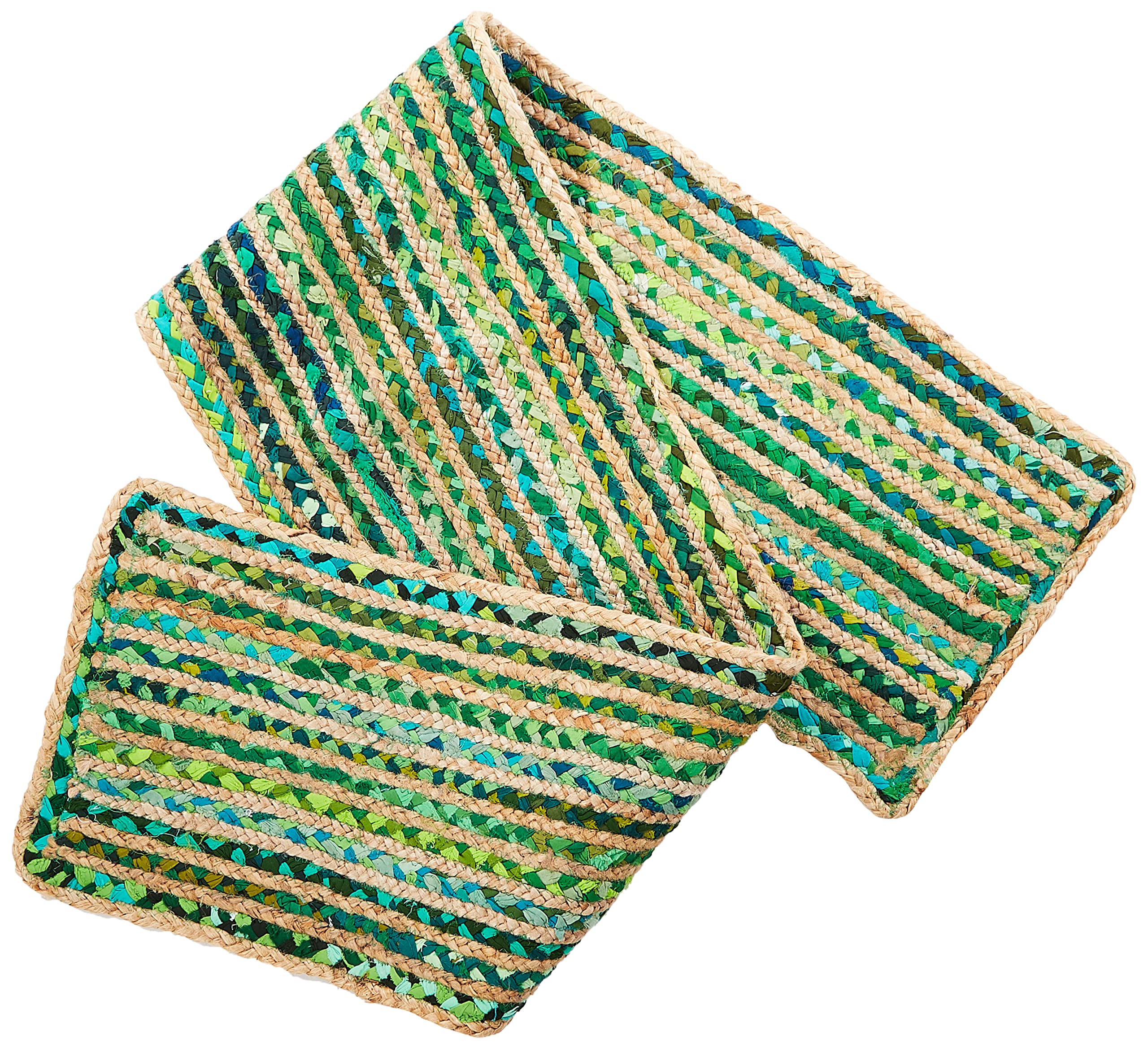 Ayra EthnicNoor Jute Table Runner, Green