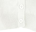Urban CoCo Women's Cropped Cardigan V-Neck Button Down Knitted Sweater 3/4 Sleeve