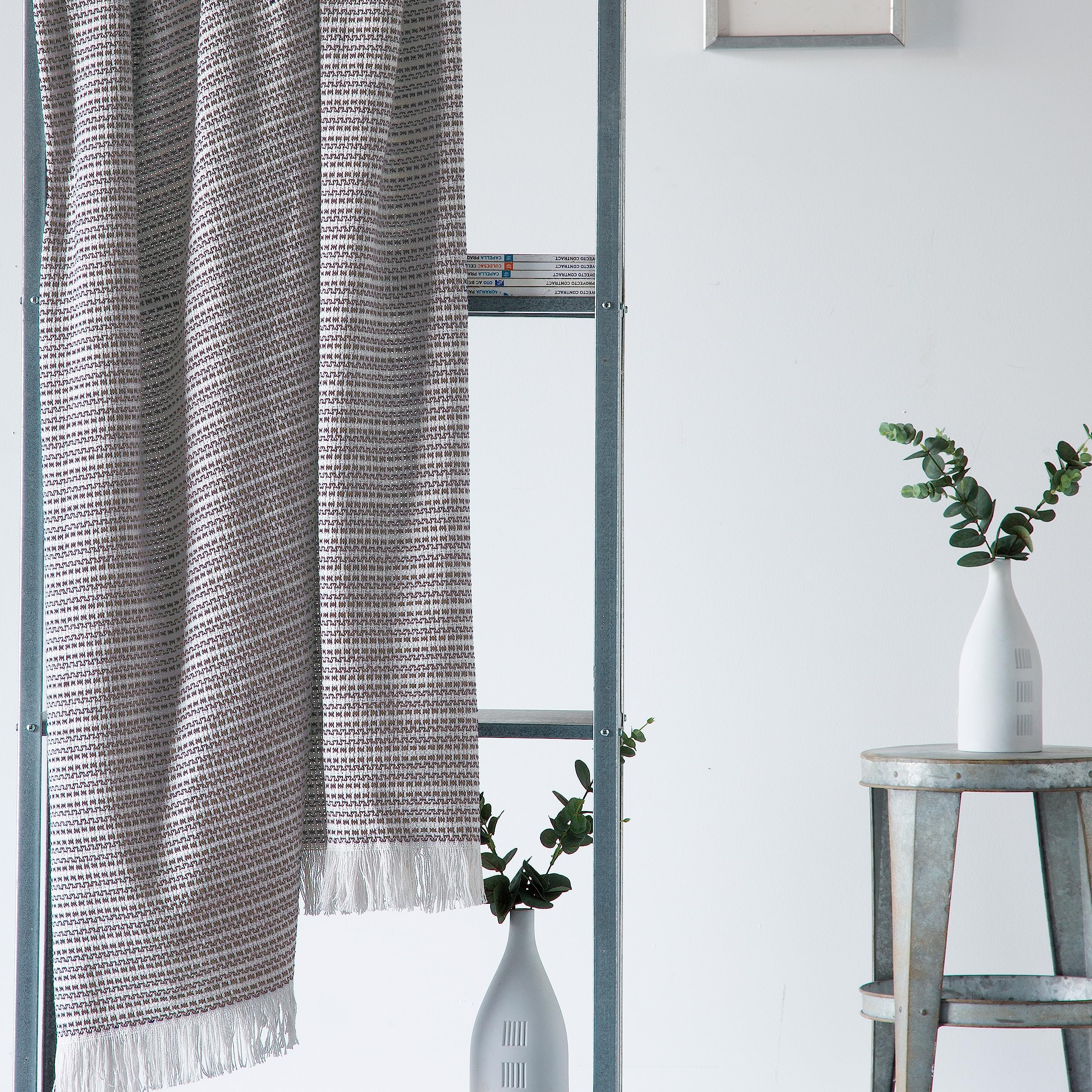 VIALMAN Plaid Seul 17 Color Beige | Colcha Multiusos 130 x 170 cm | Plaid Sofa. Manta Foulard | Cubre Cama | Foulard para Sofa