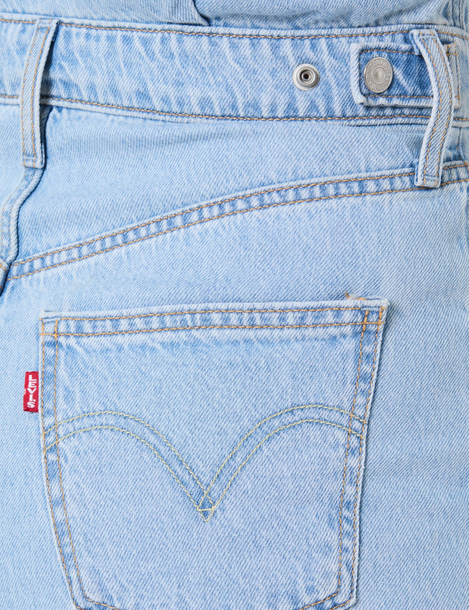 Levi's Vestido de Mujer Iconic sin Mangas Vestido Casual, Envuelto en Azul, XS
