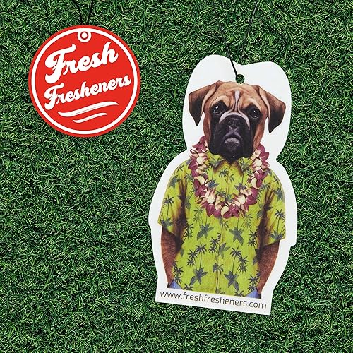 Miniatura 3 de Ambientador de coche para perros, paquete de 6 unidades, perfumado con aceites esenciales, por Fresh Fresheners