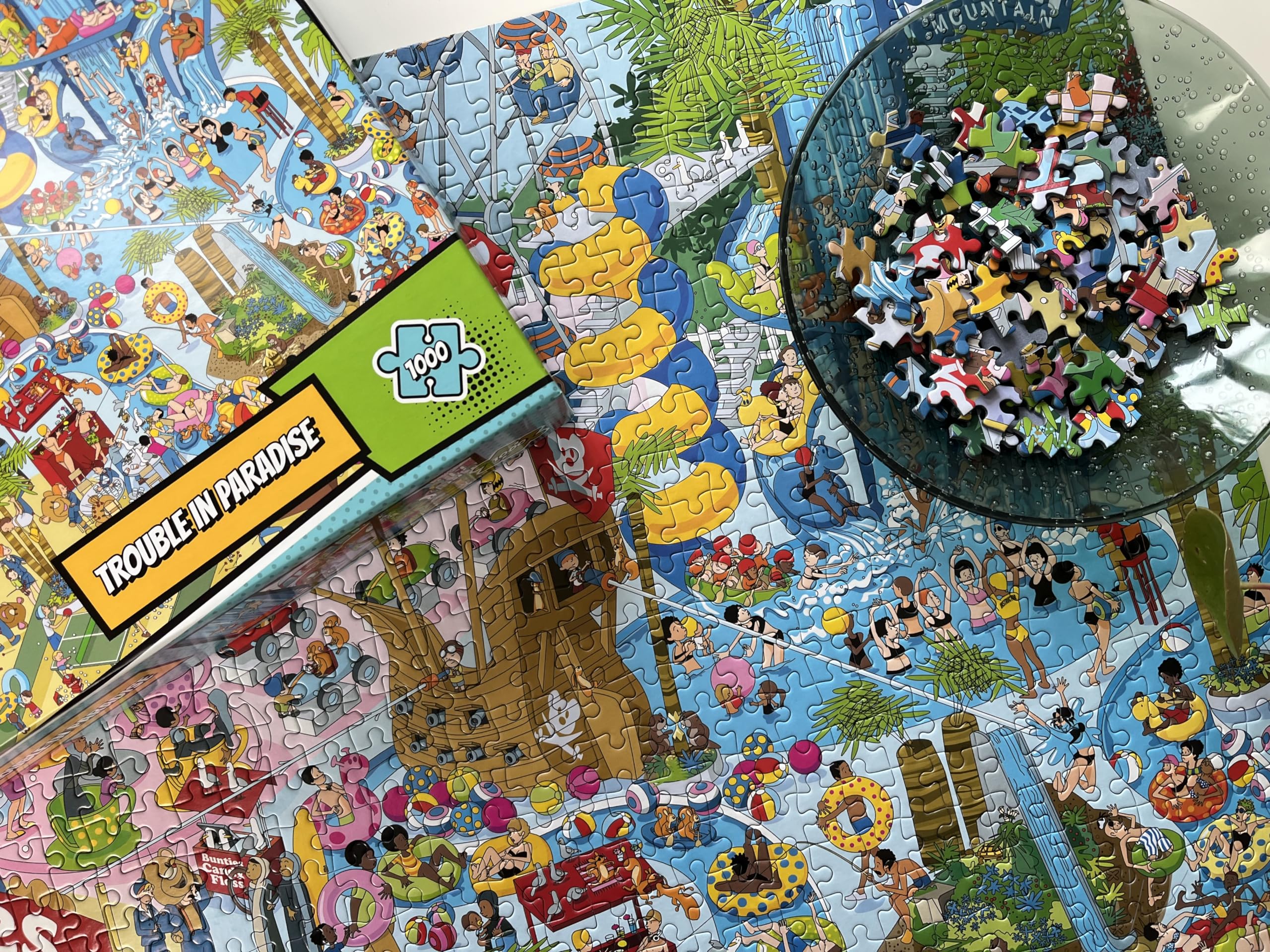 Gibsons Trouble in Paradise 1000 Piece Jigsaw Puzzle for Adults, Hilarious Holiday Park Humour Puzzle by Andy Tudor - Image 3