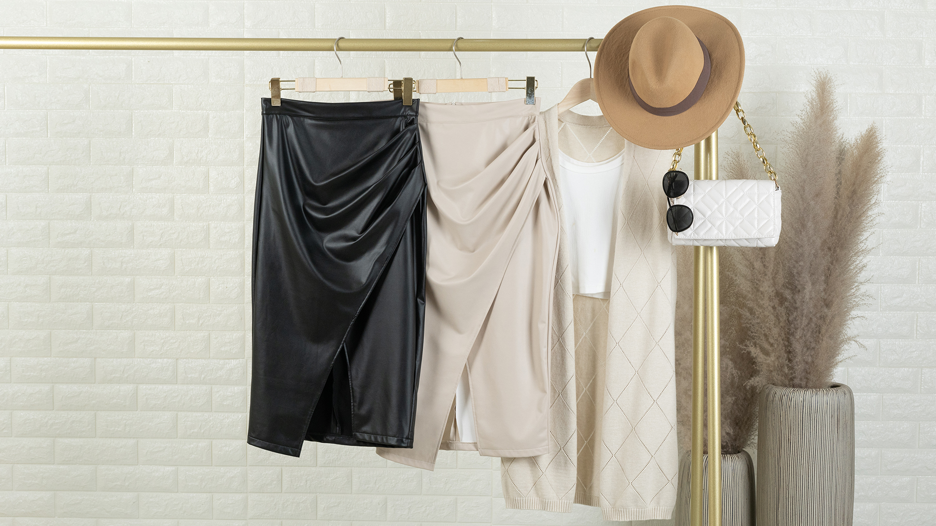 Amazon.com: Ezcosplay Womens Faux Leather Midi Skirt High Waisted