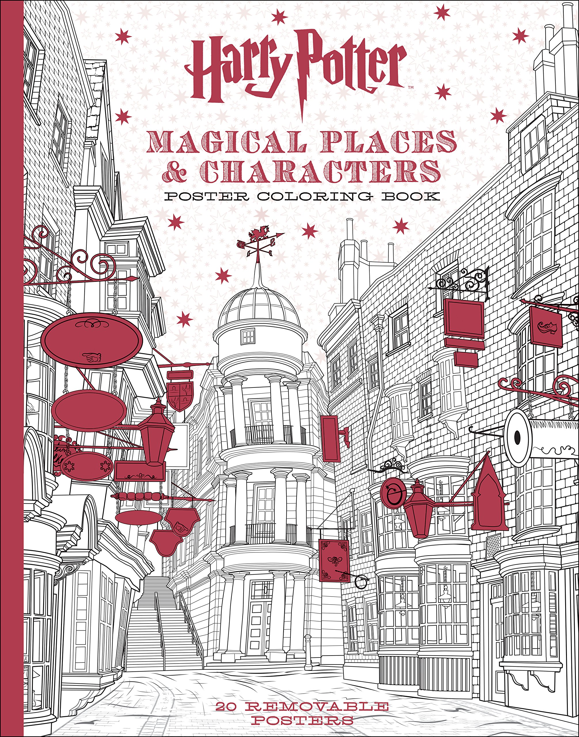 Harry Potter Magical Places & Characters Poster Coloring Book